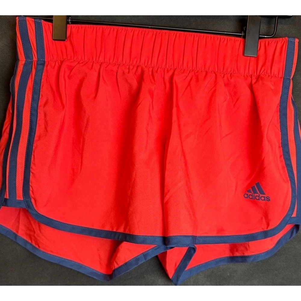 Adidas Running Shorts Womens XS Red Blue Climalite Energy 3" Athletic Gym Track